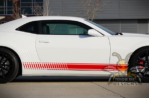 Side Lower Stripes Graphics vinyl for chevrolet camaro decals
