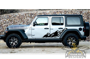 Side Mountain Graphics JL Wrangler decals, side stickers