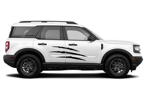 Side Scratches Graphics Vinyl Decals Compatible with Ford Bronco Sport