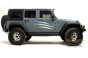 Side Scratches Graphics Vinyl Decals Compatible with Jeep JK Wrangler 2007-2018