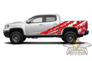 Side Shred Graphics vinyl for Chevrolet Colorado decals
