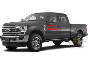 Side Speed Center Stripes  Graphics Vinyl Decals For Ford F250