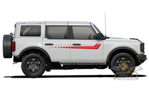 Side Speed Stripes Graphics Vinyl Decals for Ford bronco