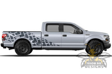 Load image into Gallery viewer, Tire Tracks Side stripes Graphics 6.5 Ford F150 Super Crew Cab decals