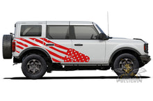Load image into Gallery viewer, Side US Flag Graphics Vinyl Decals for Ford bronco