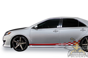 Side Wavy Stripes Graphics Vinyl Compatible decals for Toyota Camry