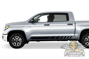 Side Doors Stripes Graphics Kit Vinyl Decal Compatible with Toyota Tundra Crewmax