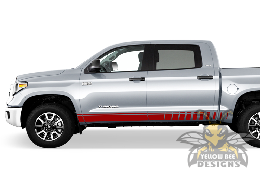 Side Line Stripes Graphics Toyota Tundra trd decals and stickers