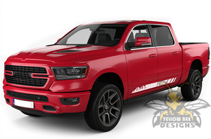 Side Mountain Graphics Kit Vinyl Decal Compatible with Dodge Ram Crew Cab 1500