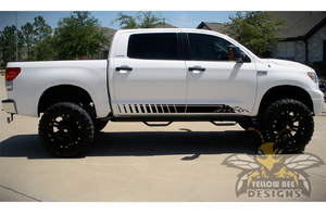 Stripes Graphics Kit Vinyl Decal Compatible with Toyota Tundra Crewmax. 2016, 2017, 2018, 2019, 2020