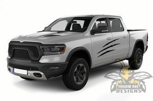 Side Scratches Graphics Kit Vinyl Decal Compatible with Dodge Ram 1500 Crew Cab 2018