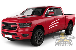 Side Scratches Graphics Kit Vinyl Decal Compatible with Dodge Ram 1500 Crew Cab 2019