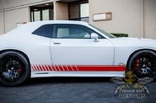 Load image into Gallery viewer, Side Stripes Door Graphics Decal Compatible with Dodge Challenger 2016, 2017, 2018, 2019, 2020. White