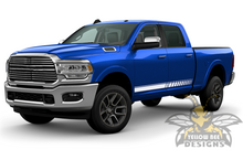 Load image into Gallery viewer, Side Stripes Graphics Vinyl Decal Compatible with Dodge Ram Crew Cab 3500 Bed 6&#39;4”
