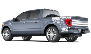 Ford F150 Skulls Bed Side Vinyl Graphics Decals For Ford F150