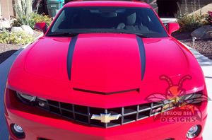 Spear Hood Graphics stripes decals for chevrolet camaro