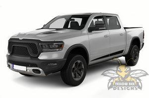 Spear Stripes Graphics Kit Vinyl Decal Compatible with Dodge Ram Crew Cab 1500, 2019