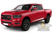 Load image into Gallery viewer, Spear Stripes Graphics Kit Vinyl Decal Compatible with Dodge Ram Crew Cab 1500, 2019