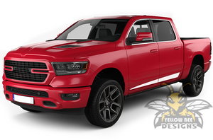 Spear Stripes Graphics Kit Vinyl Decal Compatible with Dodge Ram Crew Cab 1500, 2019