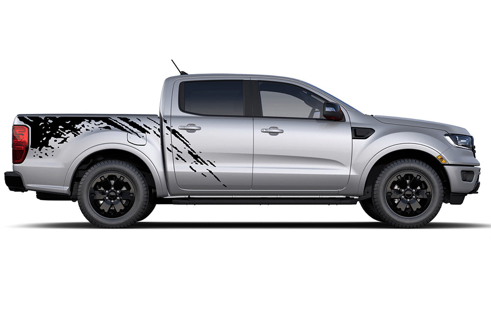 Splash Back Side Graphics Decals Compatible with Ford Ranger