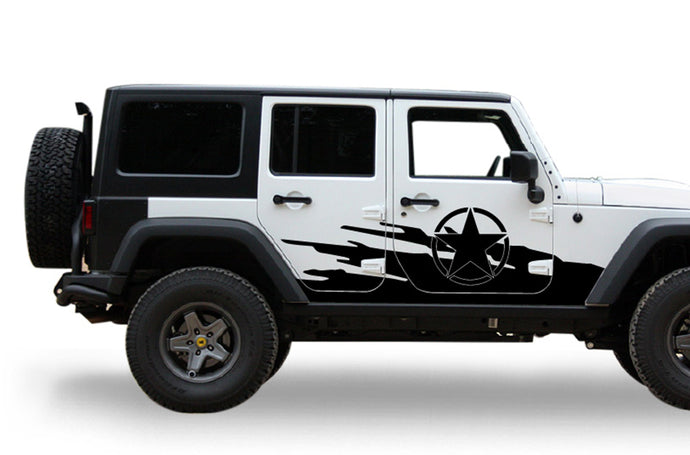 Shred Graphics Side stickers for Jeep Wrangler