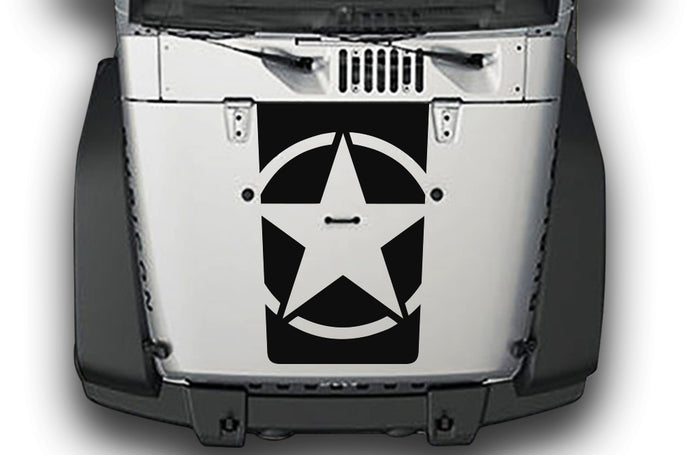 Star Hood Graphics decals Wrangler Hood stickers