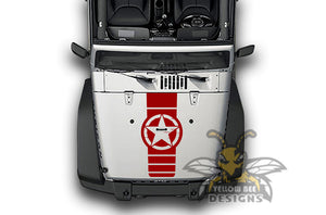 Star Badge Hood decals JL Wrangler Hood Graphics stickers
