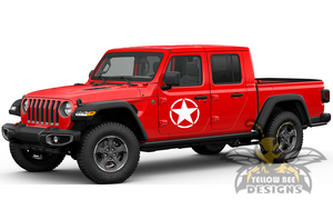 Stars Side Graphics Kit Vinyl Decal Compatible with Jeep JT Wrangler Gladiator 4 Door 2020