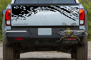 Honda Ridgeline tailgate decals Mud Splash Graphics vinyl