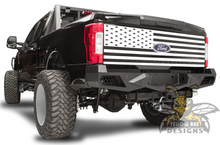 Load image into Gallery viewer, Tailgate Usa Flag Graphics Vinyl Decals Compatible with Ford F450 Crew Cab