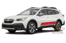 Load image into Gallery viewer, Three Line Side Stripes vinyl Graphics decals for Subaru Outback