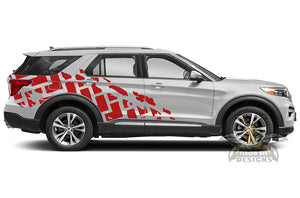 Tire Truck Door Graphics For Ford Explorer decals