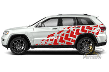 Load image into Gallery viewer, Tire Truck Side Graphics decals for Grand Cherokee