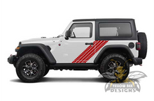 Load image into Gallery viewer, Tire Tracks Side Graphics Kit Vinyl Decal Compatible with Jeep JL Wrangler 2 Door 2018-Present