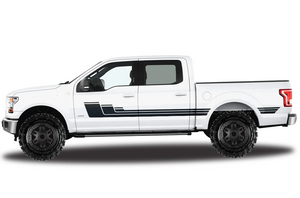 Ford F150 Stripes Triple Hockey Decals Graphics Compatible With F150.