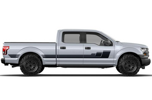 Triple Hockey Side Stripes Graphics Decals For Ford F150