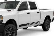 Load image into Gallery viewer, Triple Line Side Stripes Graphics Kit Vinyl Decal Compatible with Dodge Ram 2500 Crew Cab