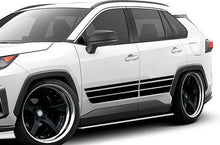 Load image into Gallery viewer, Triple Rocker Decals Graphics Stripes Vinyl Decals For Toyota RAV4