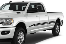 Load image into Gallery viewer, Triple Stripes Graphics Kit Vinyl Decals Compatible with Dodge Ram Crew Cab 3500 Bed 8”