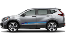 Load image into Gallery viewer, Triple retro stripes blue Graphics vinyl decals for Honda CRV