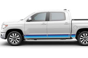 Triple Color Stripes Graphics Decals for Toyota Tundra