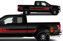 Load image into Gallery viewer, Triple Hockey decals Graphics Ford F150 Super Crew Cab 6.5&#39;&#39; stripes