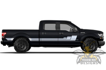 Load image into Gallery viewer, Triple Hockey Side decal Graphics 6.5 Ford F150 Super Crew Cab stripes 2019, 2020, 2021