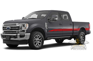 Decals For Ford F250 Triple Side Door Stripes Vinyl