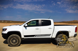 Triple Side Stripes Graphics vinyl for chevy colorado decals