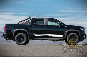 Triple Side Stripes Graphics vinyl for chevy colorado decals