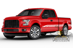 Triple Stripes Graphics decals for Ford F150 Super Crew Cab 6.5''