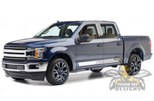 Load image into Gallery viewer, Triple Side Decals Graphics Ford F150 Stripes Super Crew Cab