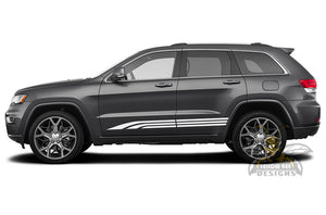 Triple Side Stripes Vinyl decals for Grand Cherokee