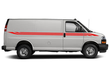 Load image into Gallery viewer, Triple Stripes Graphics Vinyl Decals Compatible with Chevrolet Express